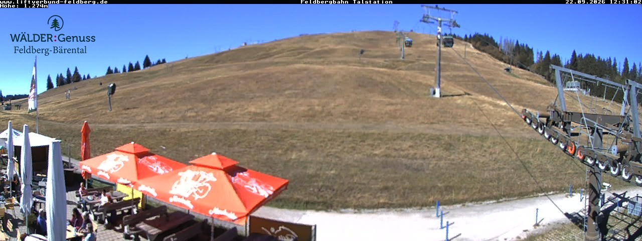 Archived image Webcam Feldberg Seebuck valley station