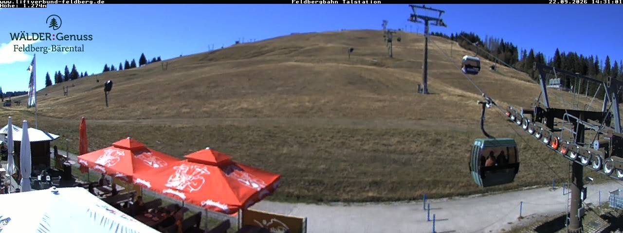 Archived image Webcam Feldberg Seebuck valley station