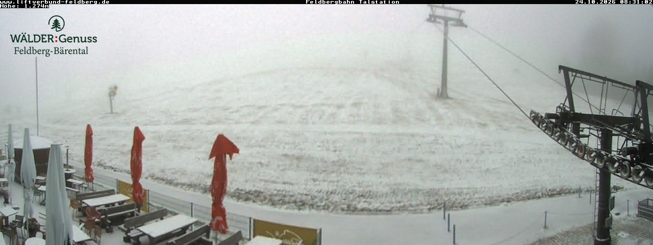 Archived image Webcam Feldberg Seebuck valley station