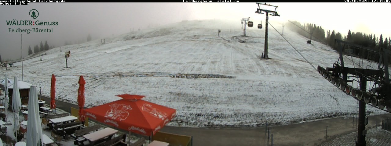 Archived image Webcam Feldberg Seebuck valley station