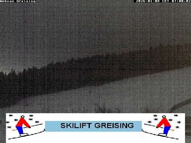 Archived image Webcam Bavarian Forest: Lift Greising