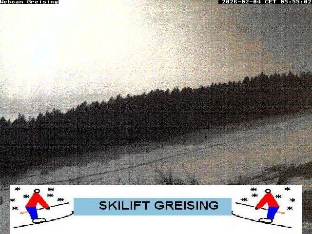 Archived image Webcam Bavarian Forest: Lift Greising
