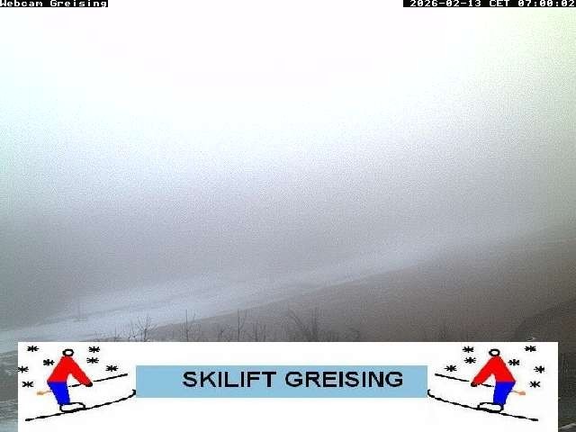 Archived image Webcam Bavarian Forest: Lift Greising