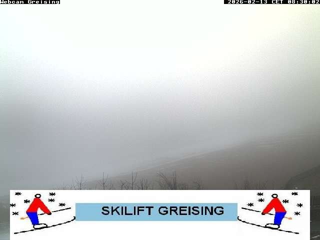 Archived image Webcam Bavarian Forest: Lift Greising