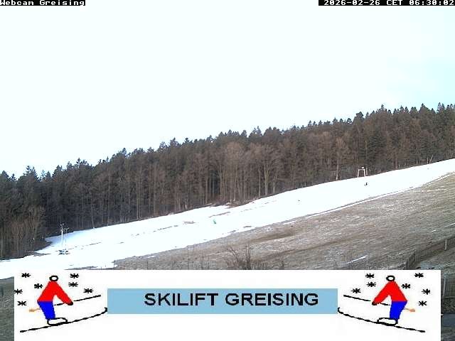 Archived image Webcam Bavarian Forest: Lift Greising