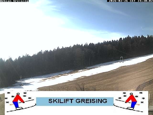 Archived image Webcam Bavarian Forest: Lift Greising