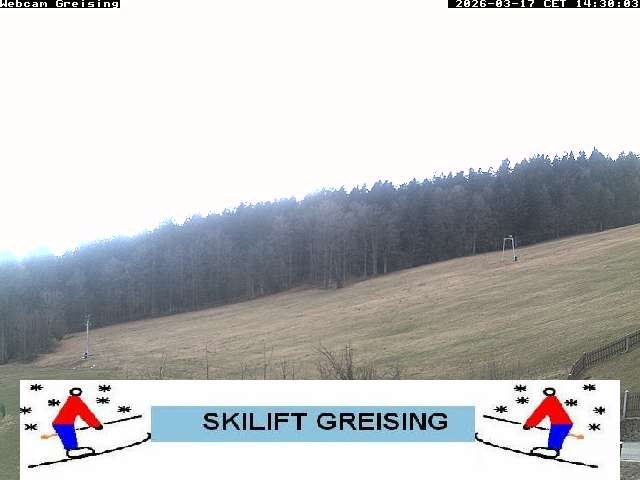 Archived image Webcam Bavarian Forest: Lift Greising