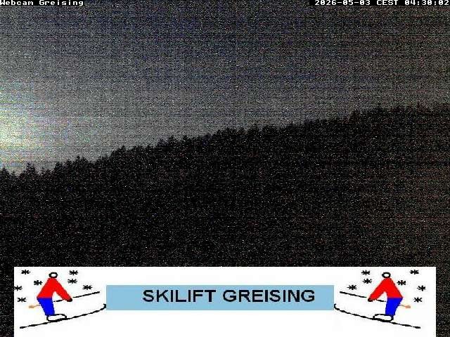 Archived image Webcam Bavarian Forest: Lift Greising