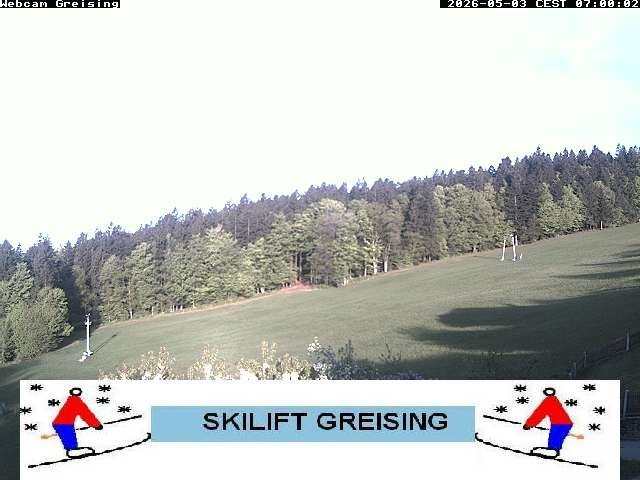 Archived image Webcam Bavarian Forest: Lift Greising