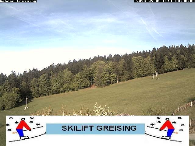 Archived image Webcam Bavarian Forest: Lift Greising
