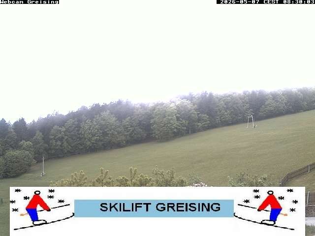 Archived image Webcam Bavarian Forest: Lift Greising