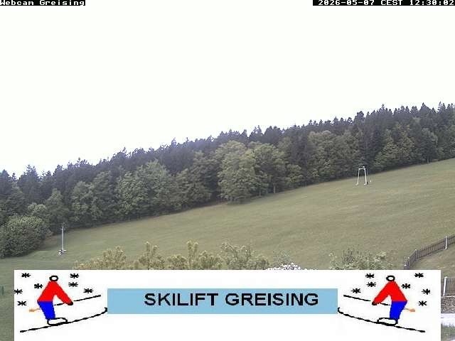 Archived image Webcam Bavarian Forest: Lift Greising