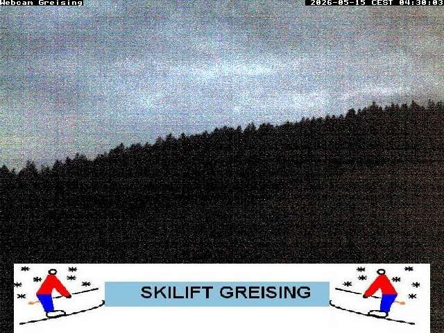 Archived image Webcam Bavarian Forest: Lift Greising