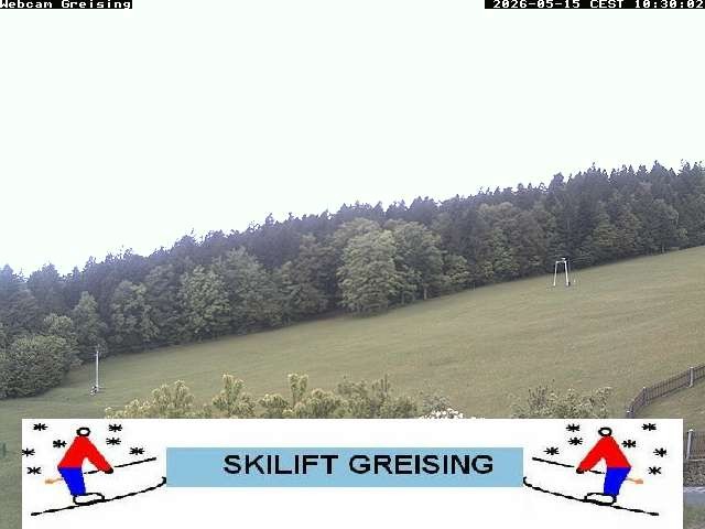 Archived image Webcam Bavarian Forest: Lift Greising