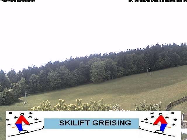 Archived image Webcam Bavarian Forest: Lift Greising