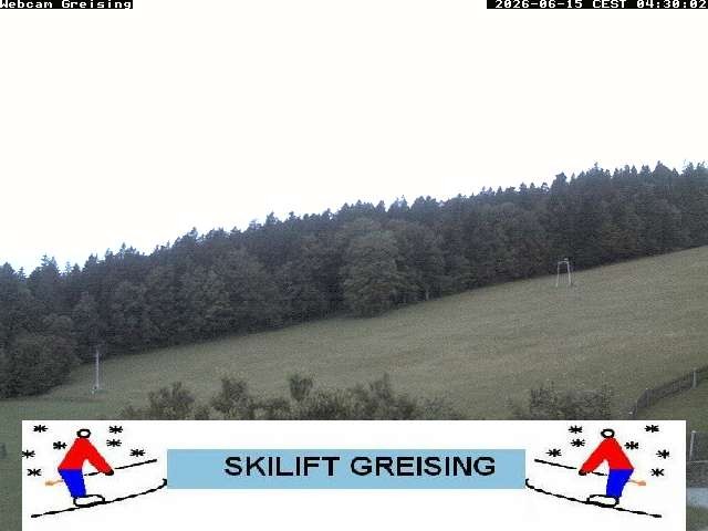 Archived image Webcam Bavarian Forest: Lift Greising