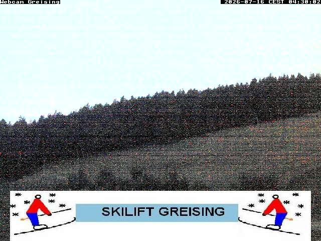 Archived image Webcam Bavarian Forest: Lift Greising