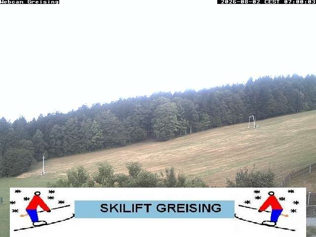 Archived image Webcam Bavarian Forest: Lift Greising