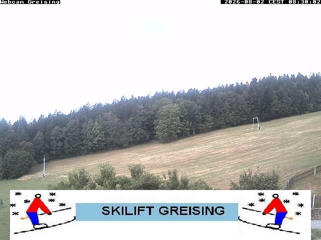 Archived image Webcam Bavarian Forest: Lift Greising