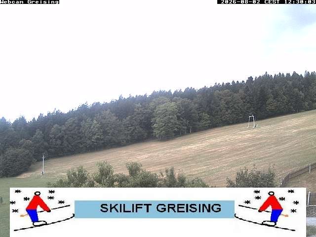 Archived image Webcam Bavarian Forest: Lift Greising