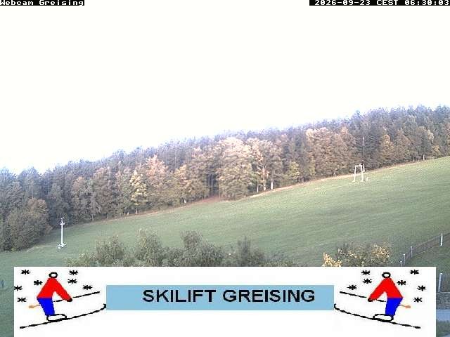 Archived image Webcam Bavarian Forest: Lift Greising