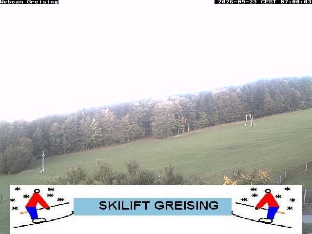 Archived image Webcam Bavarian Forest: Lift Greising