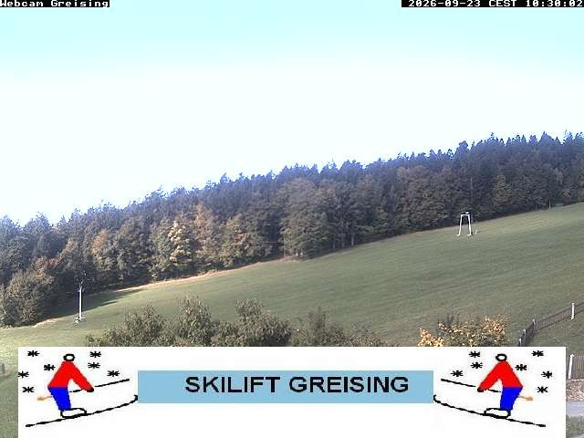 Archived image Webcam Bavarian Forest: Lift Greising