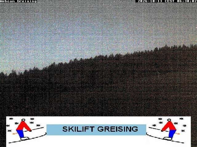 Archived image Webcam Bavarian Forest: Lift Greising