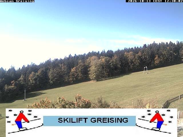 Archived image Webcam Bavarian Forest: Lift Greising