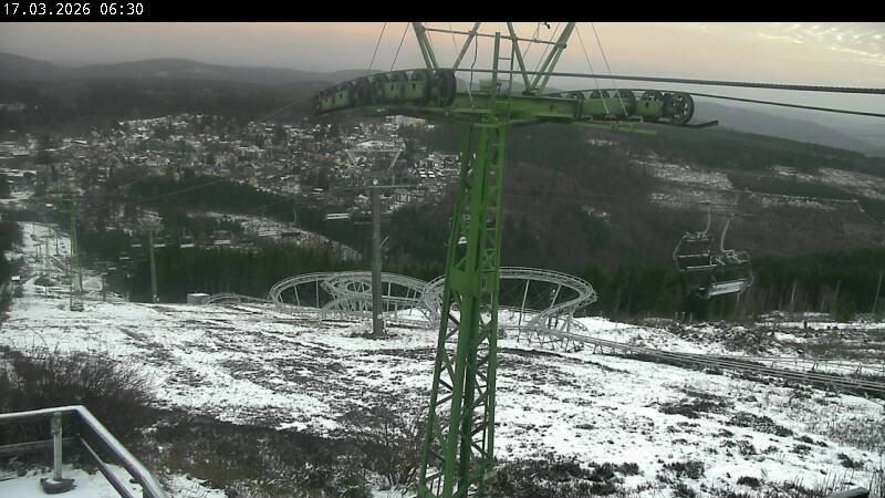 Archiv Foto Webcam Bocksberg - Bergstation der Kabinenbahn