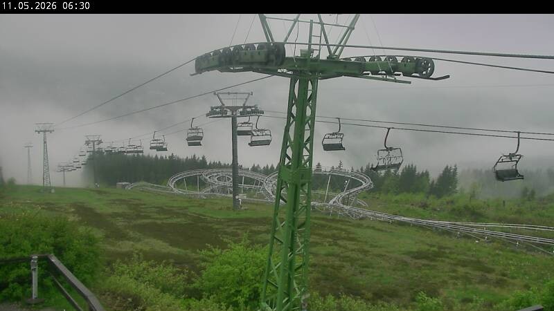 Archiv Foto Webcam Bocksberg - Bergstation der Kabinenbahn