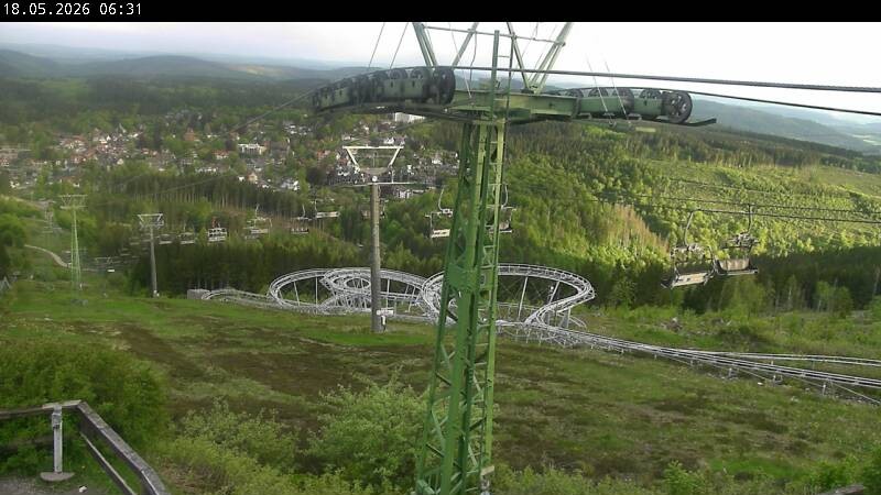 Archiv Foto Webcam Bocksberg - Bergstation der Kabinenbahn