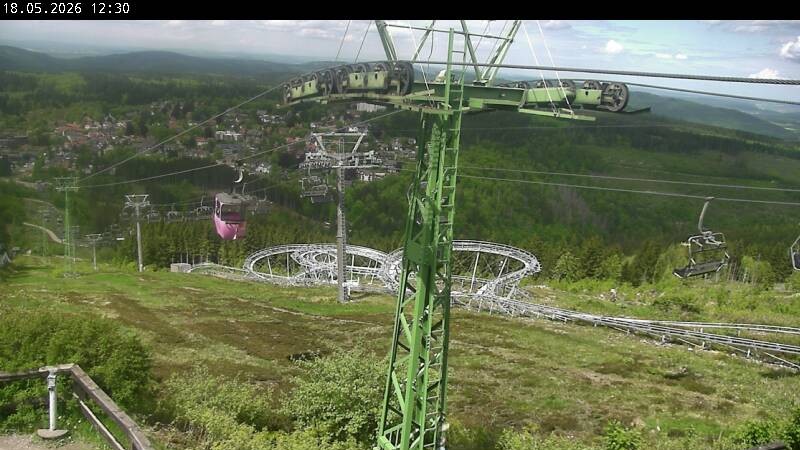 Archiv Foto Webcam Bocksberg - Bergstation der Kabinenbahn
