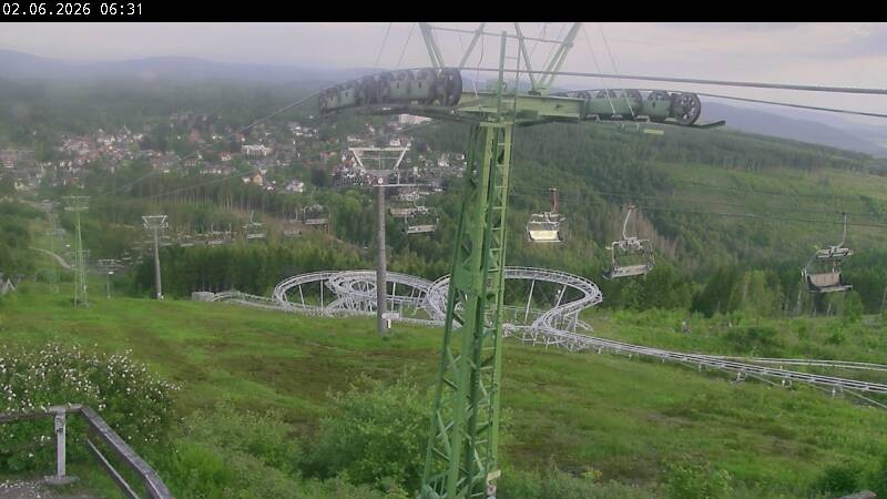 Archiv Foto Webcam Bocksberg - Bergstation der Kabinenbahn