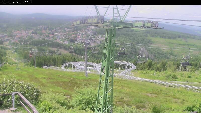Archiv Foto Webcam Bocksberg - Bergstation der Kabinenbahn