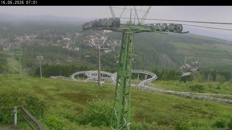 Archiv Foto Webcam Bocksberg - Bergstation der Kabinenbahn