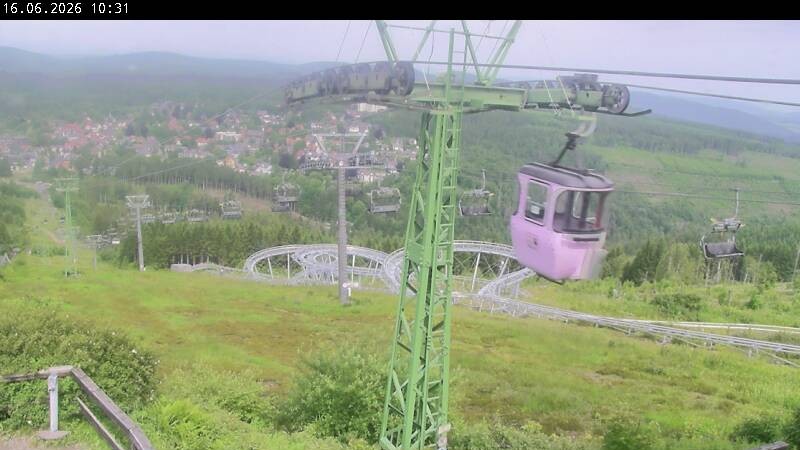 Archiv Foto Webcam Bocksberg - Bergstation der Kabinenbahn
