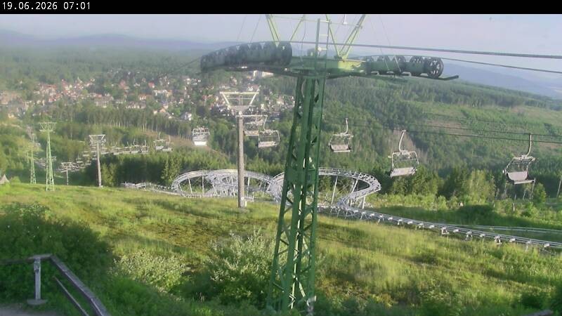 Archiv Foto Webcam Bocksberg - Bergstation der Kabinenbahn
