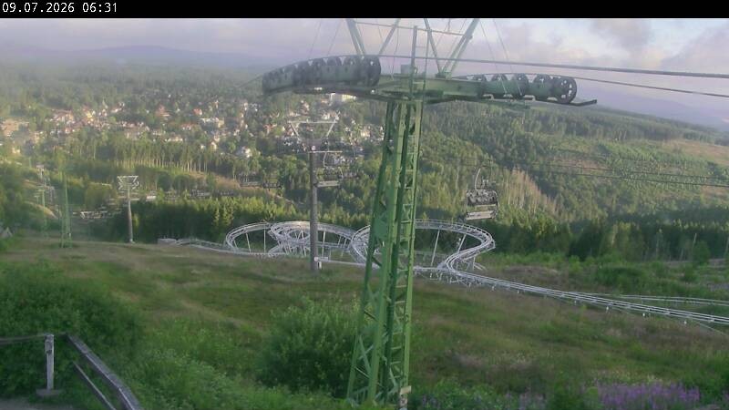 Archiv Foto Webcam Bocksberg - Bergstation der Kabinenbahn