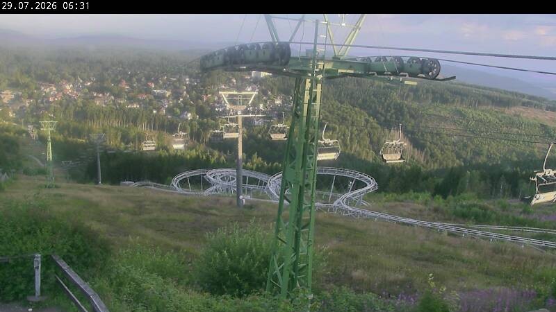 Archiv Foto Webcam Bocksberg - Bergstation der Kabinenbahn
