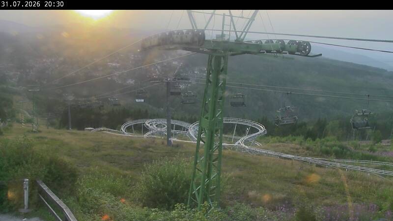 Archiv Foto Webcam Bocksberg - Bergstation der Kabinenbahn
