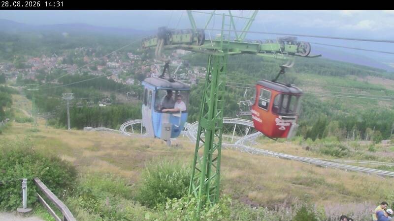 Archiv Foto Webcam Bocksberg - Bergstation der Kabinenbahn