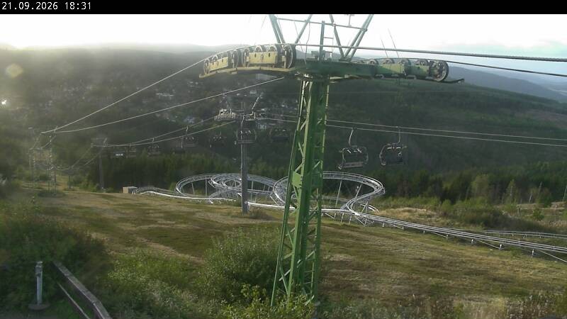 Archiv Foto Webcam Bocksberg - Bergstation der Kabinenbahn