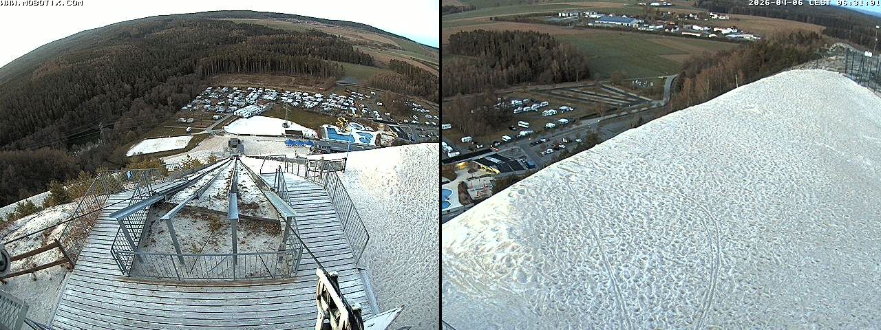 Archived image Webcam Hirschau Monte Kaolino mountain peak