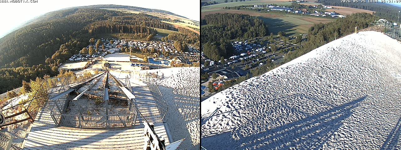 Archived image Webcam Hirschau Monte Kaolino mountain peak