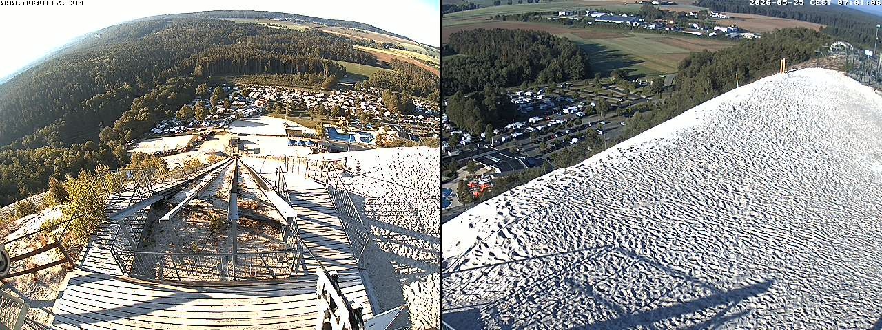 Archived image Webcam Hirschau Monte Kaolino mountain peak