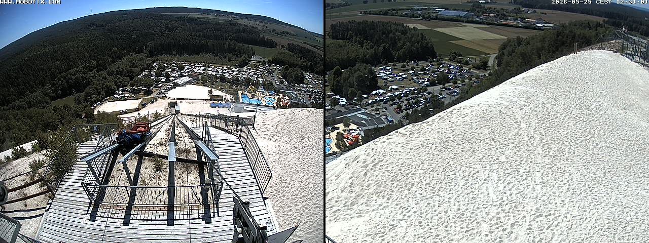 Archived image Webcam Hirschau Monte Kaolino mountain peak