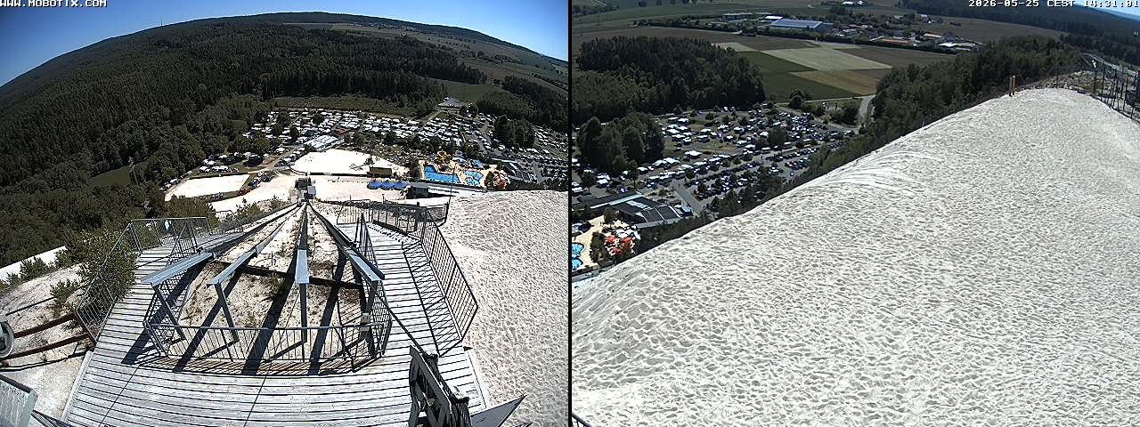 Archived image Webcam Hirschau Monte Kaolino mountain peak