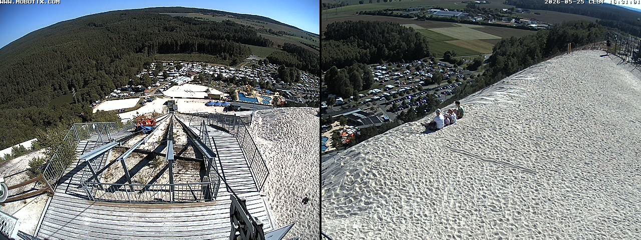 Archived image Webcam Hirschau Monte Kaolino mountain peak