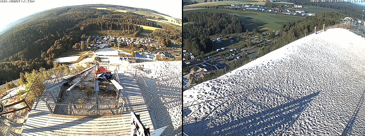 Archived image Webcam Hirschau Monte Kaolino mountain peak